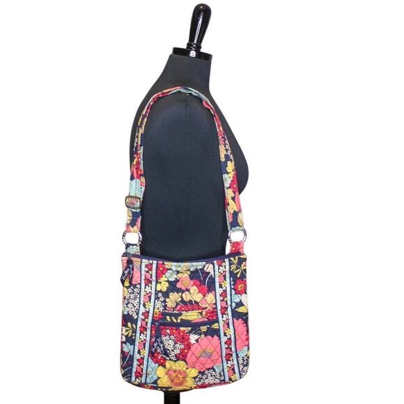 Vera Bradley Handbags - Vera Bradley Happy Trails Print Crossbody Bag Floral Purse Quilted